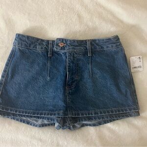 Free People Classic Blue Denim Shorts